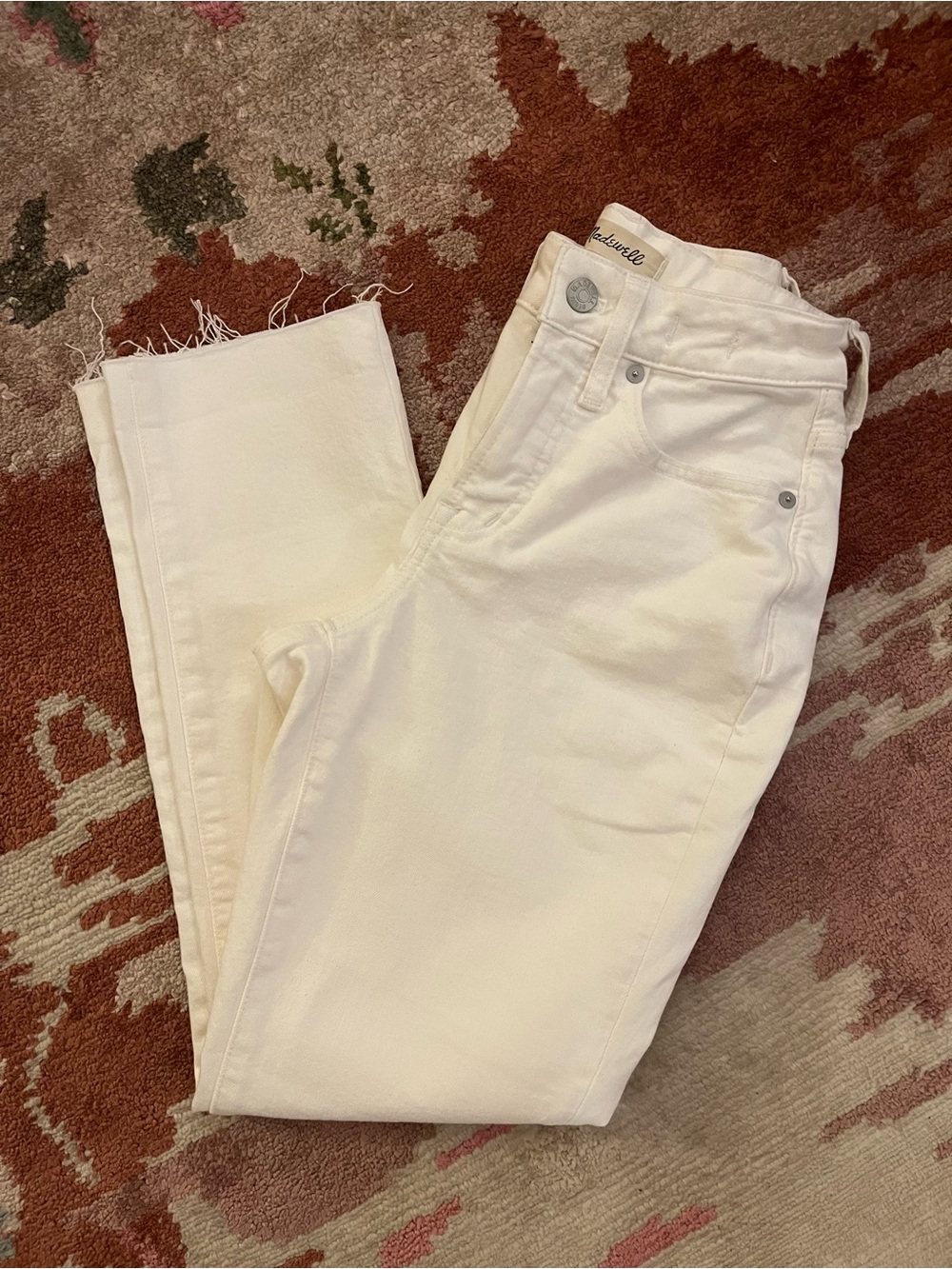 Madewell Jeans Women’s Size 24P Curvy Perfect Vintage Jean Tile White Like New
